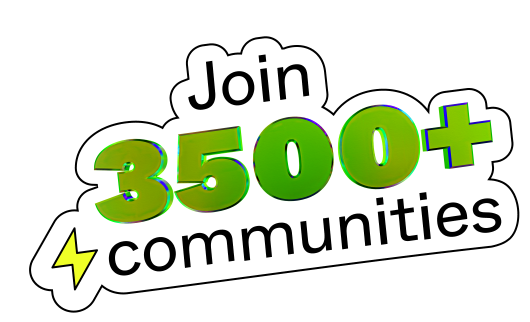 join 3500 communities